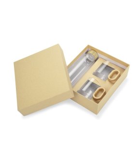 Zestaw do napojów z elementami bambusowymi TRINKLA - 16060bc